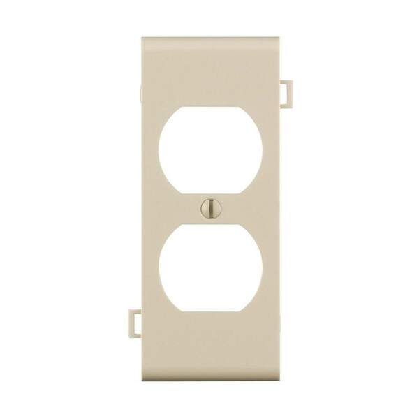 Ezgeneration 1 Gang Light Almond Duplex Center Panel Sectional Wall Plate EZ752247 - main